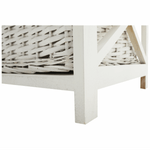 Casa si Gradina - Mobilier - Comode si corpuri - Comode - Comoda, lemn/rachita/material textil, alb, RAFAELLO 9 - Infinity.ro