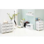 Casa si Gradina - Mobilier - Comode si corpuri - Comode - Comoda, lemn/rachita/material textil, alb, RAFAELLO 9 - Infinity.ro