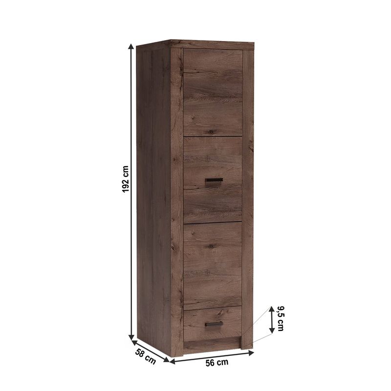 Casa si Gradina - Mobilier - Dulapuri si sifoniere - Dulapuri - Dulap, frasin inchis, INFINITY I-02 - Infinity.ro