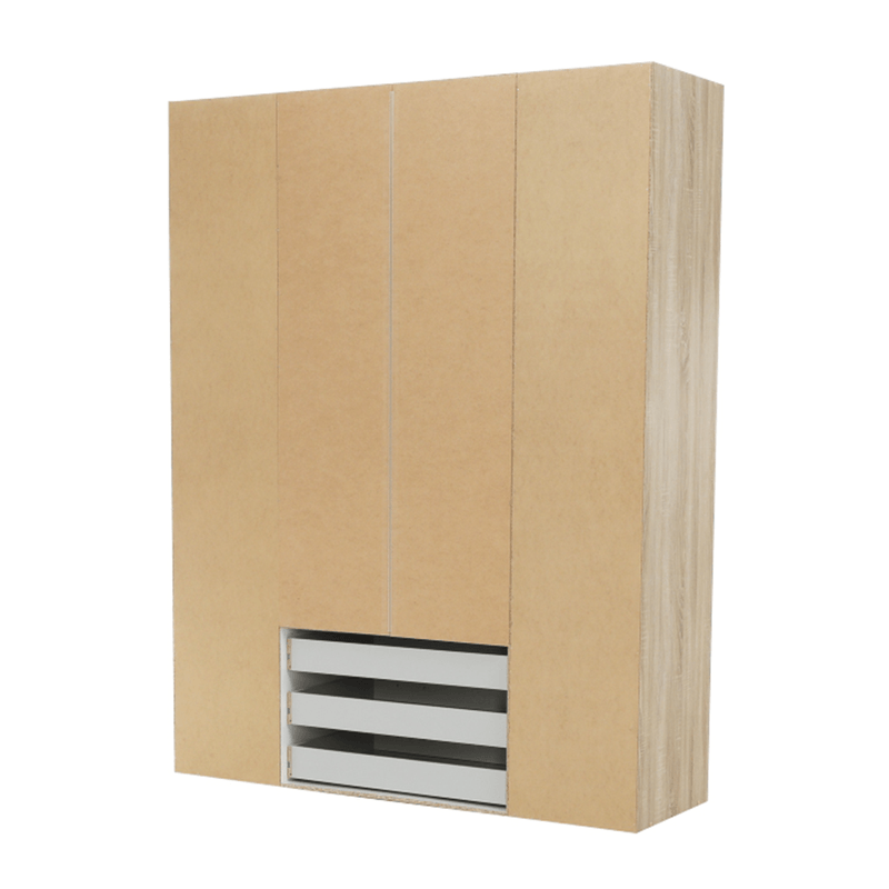 Casa si Gradina - Mobilier - Dulapuri si sifoniere - Dulapuri - Dulap, 4 usi, stejar sonoma, GWEN 70429 - Infinity.ro