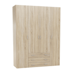 Casa si Gradina - Mobilier - Dulapuri si sifoniere - Dulapuri - Dulap, 4 usi, stejar sonoma, GWEN 70429 - Infinity.ro