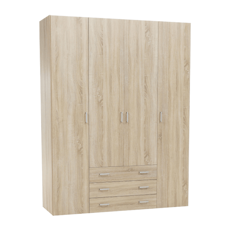 Casa si Gradina - Mobilier - Dulapuri si sifoniere - Dulapuri - Dulap, 4 usi, stejar sonoma, GWEN 70429 - Infinity.ro