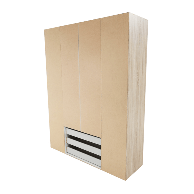 Casa si Gradina - Mobilier - Dulapuri si sifoniere - Dulapuri - Dulap, 4 usi, stejar sonoma, GWEN 70429 - Infinity.ro