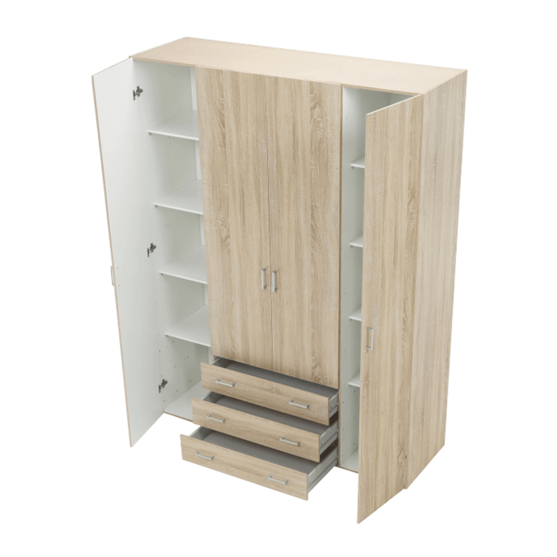 Casa si Gradina - Mobilier - Dulapuri si sifoniere - Dulapuri - Dulap, 4 usi, stejar sonoma, GWEN 70429 - Infinity.ro