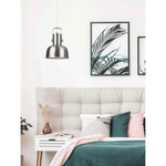 Casa si Gradina - Corpuri si surse de iluminat - Lustre si pendule - Lampa suspendata in stil retro, metal, nichel mat, AVIER TIP 3 - Infinity.ro