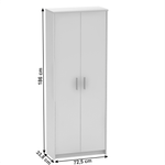 Casa si Gradina - Mobilier - Dulapuri si sifoniere - Dulapuri - Dulap de birou JOHAN 2 NEW 05 JH055, alb - Infinity.ro
