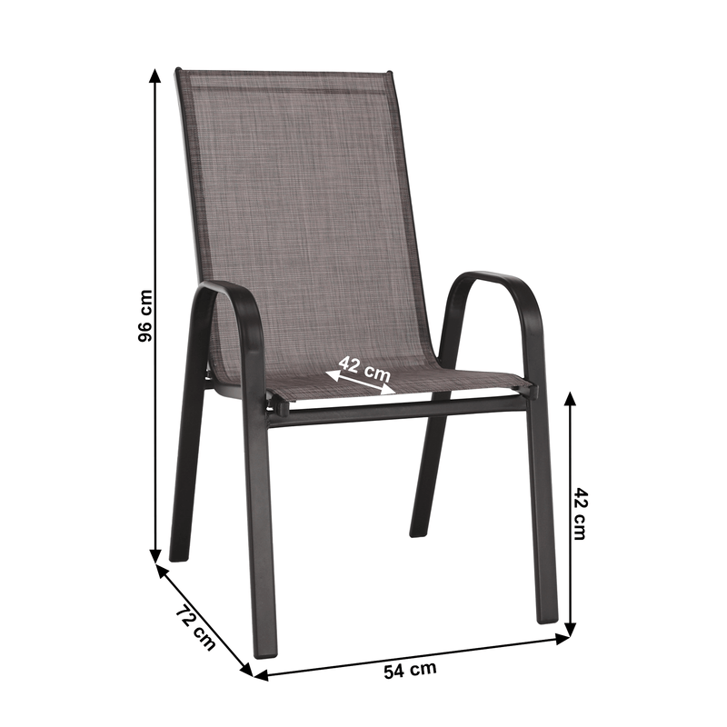 Casa si Gradina - Gradina si terasa - Mobilier exterior - Scaune si sezlonguri gradina - Scaun stivuibil, maro suvitat/maro, ALDERA - Infinity.ro