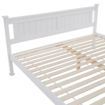 Casa si Gradina - Mobilier - Paturi si accesorii - Paturi - Pat cu lamele, lemn de mesteacan/alb, 180x200, LUCAS NEW - Infinity.ro