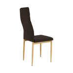 Casa si Gradina - Mobilier - Scaune si fotolii - Scaune - Scaun, material textil maro inchis/cadru metalic fag, COLETA NOVA - Infinity.ro