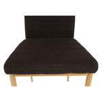 Casa si Gradina - Mobilier - Scaune si fotolii - Scaune - Scaun, material textil maro inchis/cadru metalic fag, COLETA NOVA - Infinity.ro