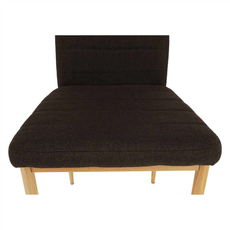 Casa si Gradina - Mobilier - Scaune si fotolii - Scaune - Scaun, material textil maro inchis/cadru metalic fag, COLETA NOVA - Infinity.ro