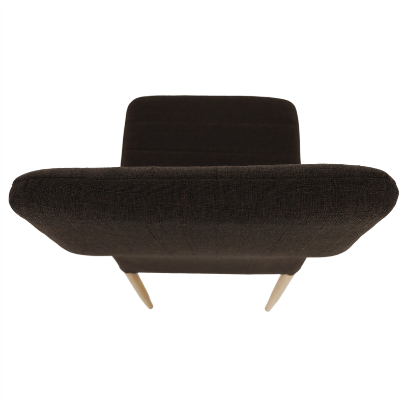 Casa si Gradina - Mobilier - Scaune si fotolii - Scaune - Scaun, material textil maro inchis/cadru metalic fag, COLETA NOVA - Infinity.ro