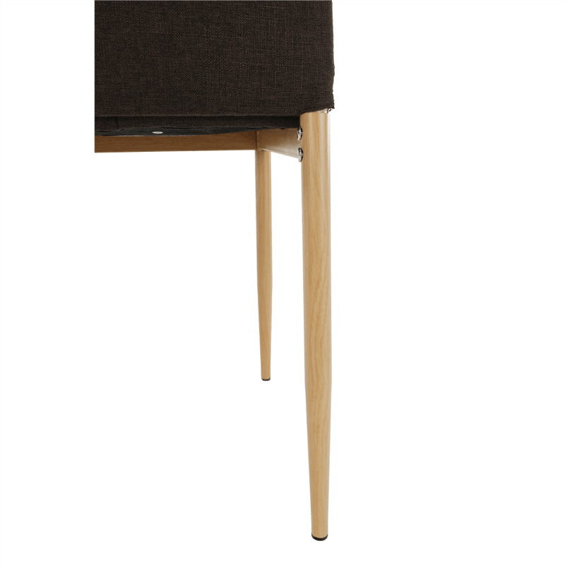 Casa si Gradina - Mobilier - Scaune si fotolii - Scaune - Scaun, material textil maro inchis/cadru metalic fag, COLETA NOVA - Infinity.ro