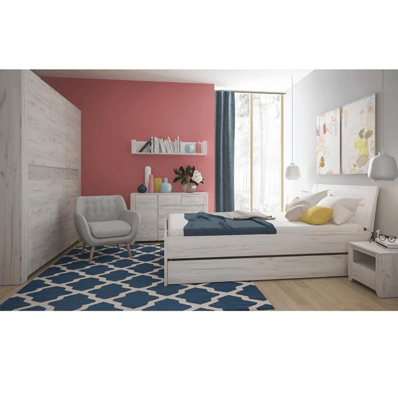 Casa si Gradina - Mobilier - Dulapuri si sifoniere - Dulapuri - Dulap TIP 22 3D cu 3 usi, alb, ANGEL - Infinity.ro