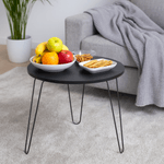 Casa si Gradina - Mobilier - Mese si birouri - Masute de cafea - Masuta portabila, stejar negru/negru, RONIN - Infinity.ro