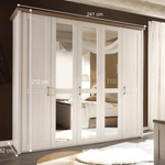 Casa si Gradina - Mobilier - Dulapuri si sifoniere - Dulapuri - Dulap cu 5 usi, PAL melaminat, pin alb/stejar sonoma trufa, LUMERA - Infinity.ro