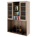 Casa si Gradina - Mobilier - Dulapuri si sifoniere - Dulapuri - Dulap pentru TV cu sticla, DTD laminat, stejar sonoma, DUNAJ  TIPUL6 - Infinity.ro