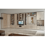 Casa si Gradina - Mobilier - Dulapuri si sifoniere - Dulapuri - Dulap pentru TV cu sticla, DTD laminat, stejar sonoma, DUNAJ  TIPUL6 - Infinity.ro