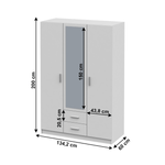 Casa si Gradina - Mobilier - Dulapuri si sifoniere - Dulapuri - Dulap, pal melaminat, alb, INVITA Tip 2 - Infinity.ro