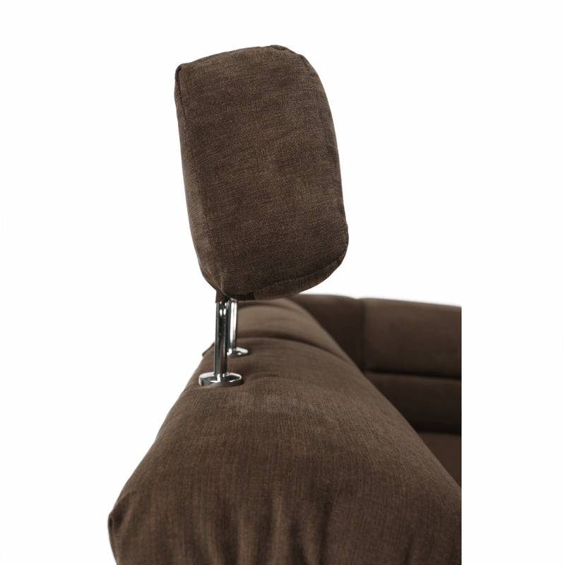 Casa si Gradina - Mobilier - Canapele si coltare - Coltare - Coltar, piele ecologica maro/material textil maro, SANTIAGO U MARE - Infinity.ro