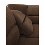 Casa si Gradina - Mobilier - Canapele si coltare - Coltare - Coltar, piele ecologica maro/material textil maro, SANTIAGO U MARE - Infinity.ro