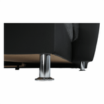 Casa si Gradina - Mobilier - Canapele si coltare - Coltare - Coltar, piele ecologica negru/material, model dreapta, SANTIAGO U - Infinity.ro