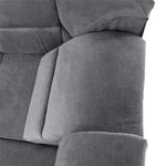 Casa si Gradina - Mobilier - Canapele si coltare - Coltare - Coltar extensibil, material textil gri, model dreapta, SANTIAGO - Infinity.ro