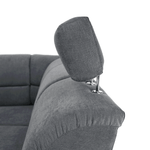 Casa si Gradina - Mobilier - Canapele si coltare - Coltare - Coltar extensibil, material textil gri, model dreapta, SANTIAGO - Infinity.ro