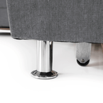 Casa si Gradina - Mobilier - Canapele si coltare - Coltare - Coltar extensibil, material textil gri, model dreapta, SANTIAGO - Infinity.ro