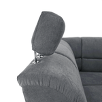 Casa si Gradina - Mobilier - Canapele si coltare - Coltare - Coltar extensibil, material textil gri, model stanga, SANTIAGO - Infinity.ro