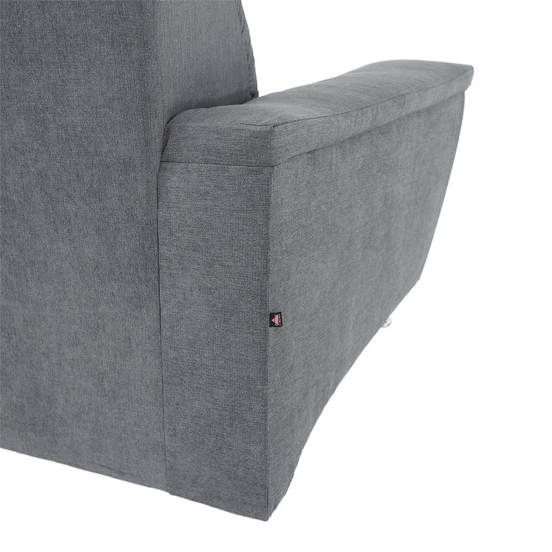 Casa si Gradina - Mobilier - Canapele si coltare - Coltare - Coltar extensibil, material textil gri, model dreapta, SANTIAGO - Infinity.ro