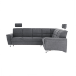 Casa si Gradina - Mobilier - Canapele si coltare - Coltare - Coltar extensibil, material textil gri, model dreapta, SANTIAGO - Infinity.ro