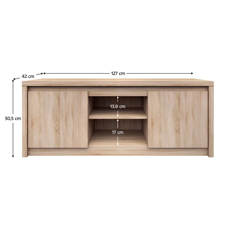 Casa si Gradina - Mobilier - Comode si corpuri - Comode - Comoda TV, PAL melaminat, stejar sonoma, NORTY - Infinity.ro