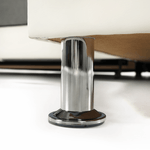 Casa si Gradina - Mobilier - Canapele si coltare - Coltare - Coltar mic, piele ecologica alb/material textil gri, model dreapta, SANTIAGO Coltar MIC - Infinity.ro