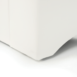 Casa si Gradina - Mobilier - Canapele si coltare - Coltare - Coltar mic, piele ecologica alb/material textil gri, model dreapta, SANTIAGO Coltar MIC - Infinity.ro