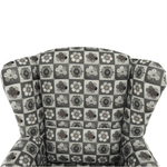 Casa si Gradina - Mobilier - Scaune si fotolii - Fotolii - Fotoliu cu taburet, material textil in stilul patchwork N1, ASTRID - Infinity.ro