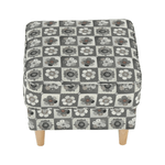 Casa si Gradina - Mobilier - Scaune si fotolii - Fotolii - Fotoliu cu taburet, material textil in stilul patchwork N1, ASTRID - Infinity.ro