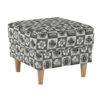 Casa si Gradina - Mobilier - Scaune si fotolii - Fotolii - Fotoliu cu taburet, material textil in stilul patchwork N1, ASTRID - Infinity.ro