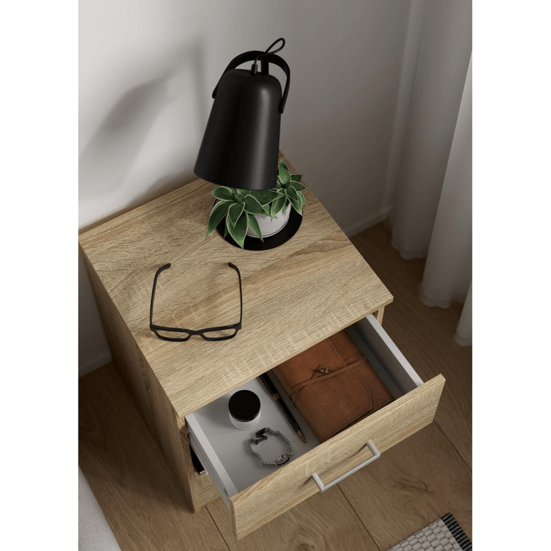 Casa si Gradina - Mobilier - Comode si corpuri - Noptiere - Noptiera, stejar sonoma, GARBO - Infinity.ro