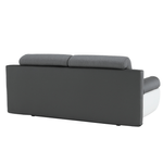 Casa si Gradina - Mobilier - Canapele si coltare - Canapele - Canapea, piele ecologica alba+gri/material textil gri, KARDYN - Infinity.ro