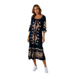 Fashion, accesorii si bijuterii - Femei - Imbracaminte femei - Rochii femei - Rochie dama casual RL25 negru/galben , marimea XL - Infinity.ro