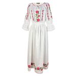 Fashion, accesorii si bijuterii - Femei - Imbracaminte femei - Rochii femei - Rochie dama casual RL25 alb/roz , marimea 3XL - Infinity.ro