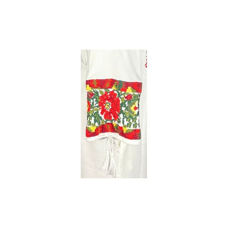 Fashion, accesorii si bijuterii - Femei - Imbracaminte femei - Rochii femei - Rochie traditionala dama RL25 alb/verde , marimea 2XL - Infinity.ro