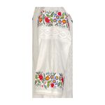 Fashion, accesorii si bijuterii - Femei - Imbracaminte femei - Rochii femei - Rochie traditionala dama R24, alb/verde , marimea S - Infinity.ro