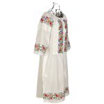 Fashion, accesorii si bijuterii - Femei - Imbracaminte femei - Rochii femei - Rochie traditionala dama R24, alb/mov , marimea S - Infinity.ro