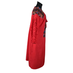 Fashion, accesorii si bijuterii - Femei - Imbracaminte femei - Rochii femei - Rochie traditionala R24, rosu , marimea XL - Infinity.ro