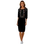 Fashion, accesorii si bijuterii - Femei - Imbracaminte femei - Rochii femei - Rochie traditionala R24, negru/albastru , marimea S - Infinity.ro