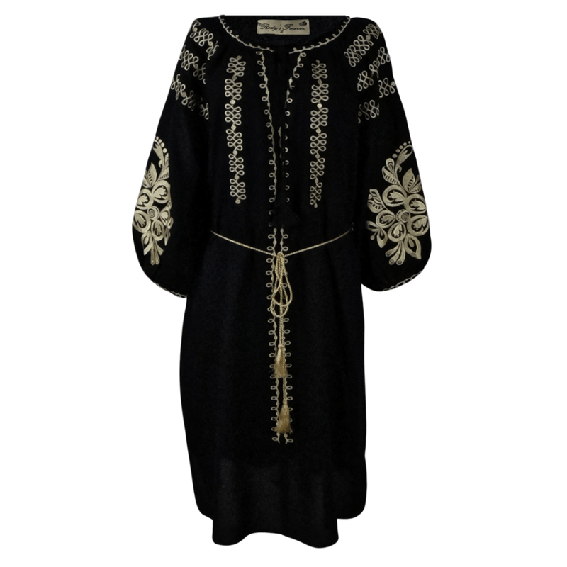 Fashion, accesorii si bijuterii - Femei - Imbracaminte femei - Rochii femei - Rochie traditionala R24, negru darth vader , marimea S - Infinity.ro