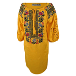 Fashion, accesorii si bijuterii - Femei - Imbracaminte femei - Rochii femei - Rochie traditionala dama R, galben , marimea S - Infinity.ro