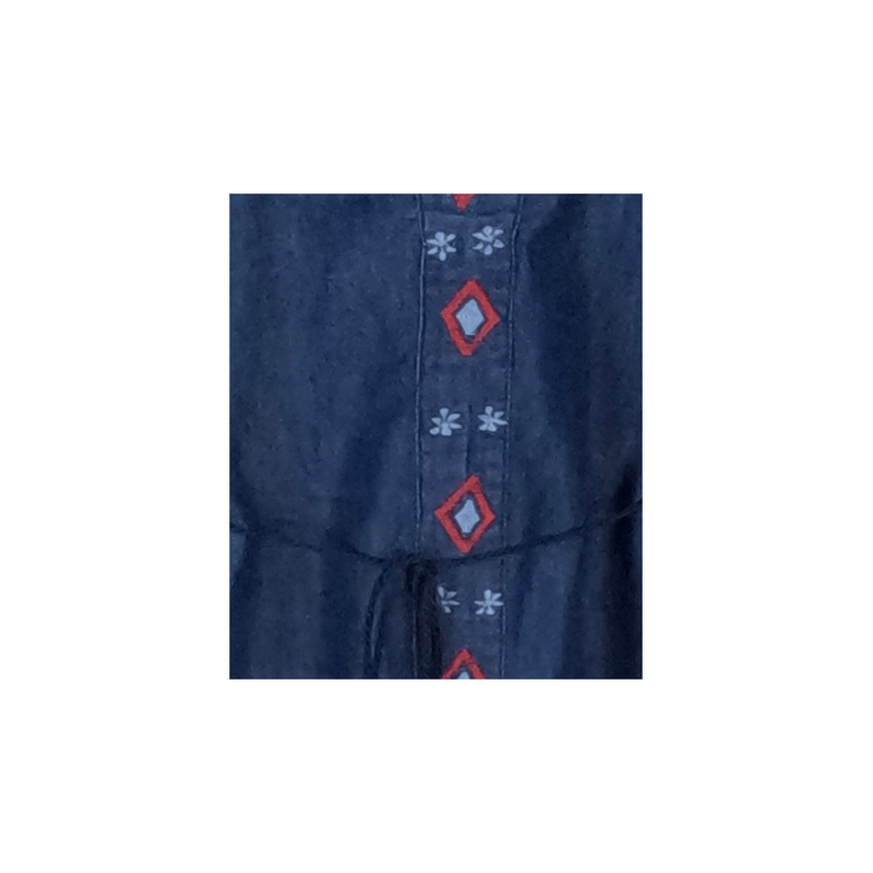 Fashion, accesorii si bijuterii - Femei - Imbracaminte femei - Rochii femei - Rochie traditionala dama R, albastru/rosu , marimea S - Infinity.ro
